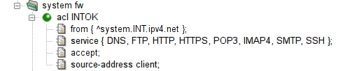 Transparency for servers (source-address client)