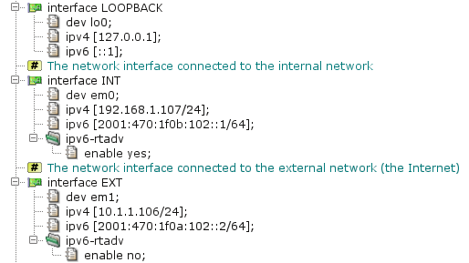 IPv6 interfaces