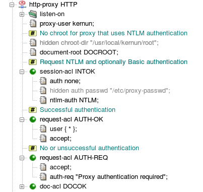 NTLM authentication — section http-proxy