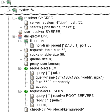 DNS Server - Proxy configuration
