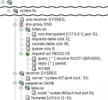 Caching Name Server configuration