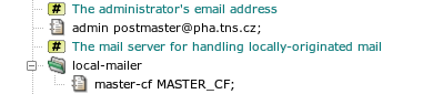 The server for handling locally-originated mail
