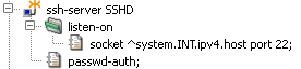An SSH server for administrative access