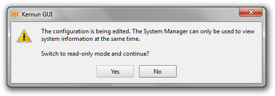 Configuration and System Manager at the same time